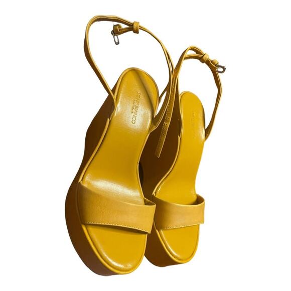 Tony Bianco Vesna Sandals Leather Wedge Ankle Strap Statement Evening Sz 5 - Picture 6 of 14